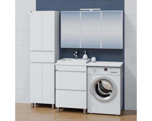 Комплект мебели белый глянец 120 см Санта Марс 700305 + 900124 + 900122 + 113020