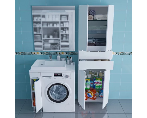 Комплект мебели белый глянец 80,5 см Санта Лондон 224029 + 900120 + 900122 + 900520