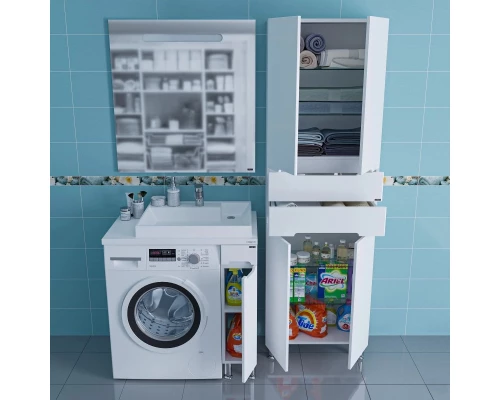 Комплект мебели белый глянец 80,5 см Санта Лондон 224029 + 900121 + 900123 + 900520