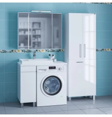 Комплект мебели белый глянец 90,5 см Санта Марс 700290 + 900128 + 900122 + 113018