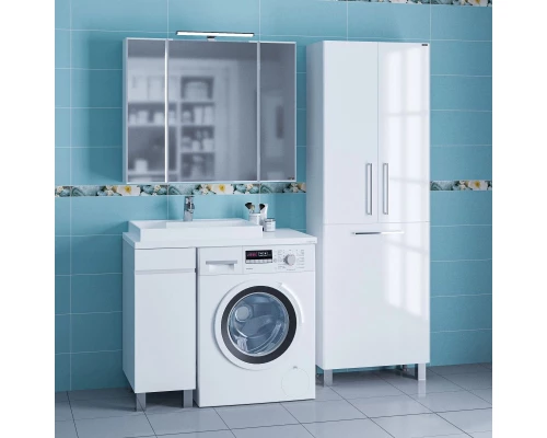 Комплект мебели белый глянец 90,5 см Санта Марс 700290 + 900128 + 900122 + 113018