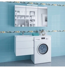 Комплект мебели белый глянец 120 см Санта Марс 227003 + 900104 + 900108 + 113020