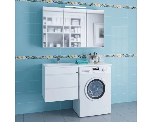 Комплект мебели белый глянец 120 см Санта Марс 227003 + 900104 + 900108 + 113020