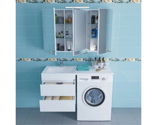 Комплект мебели белый глянец 120 см Санта Марс 227003 + 900104 + 900108 + 113020