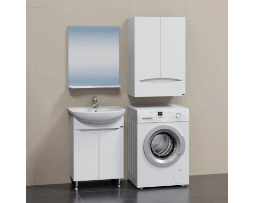 Комплект мебели белый глянец 61,5 см Санта Сатурн 700227 + YYUT60 + 101201