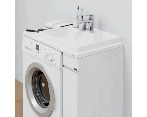 Тумба белый глянец/светлый дуб 19 см Санта Марс 700356