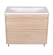 Тумба напольная "Атлантика 100", Люкс ясень перламутр, PLUS