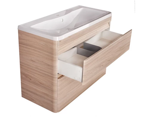 Тумба напольная "Атлантика 100", Люкс ясень перламутр, PLUS