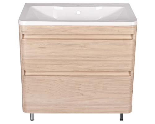 Тумба напольная "Атлантика 80", Люкс ясень перламутр, PLUS