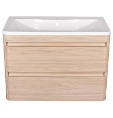 Тумба подвесная "Атлантика 80", Люкс ясень перламутр, PLUS