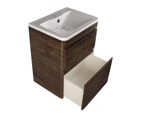 Тумба напольная "Атлантика 60", Люкс старое дерево, PLUS