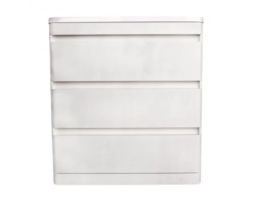 Тумба напольная "Атлантика 80" (3 ящ.), Люкс бетон крем, PLUS