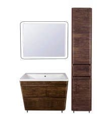 Тумба напольная "Атлантика 90", Люкс старое дерево, PLUS