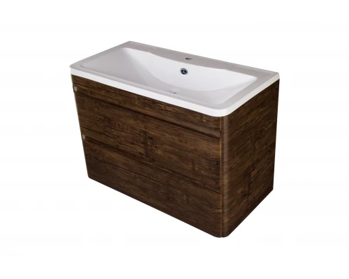 Тумба подвесная "Атлантика 90", Люкс старое дерево, PLUS