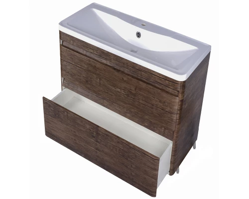 Тумба напольная "Атлантика 90", Люкс старое дерево, PLUS