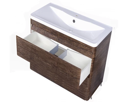 Тумба напольная "Атлантика 90", Люкс старое дерево, PLUS