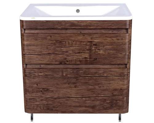 Тумба напольная "Атлантика 80", Люкс старое дерево, PLUS