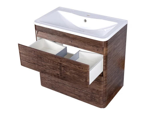 Тумба напольная "Атлантика 80", Люкс старое дерево, PLUS