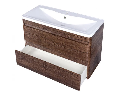 Тумба подвесная "Атлантика 100", Люкс старое дерево, PLUS