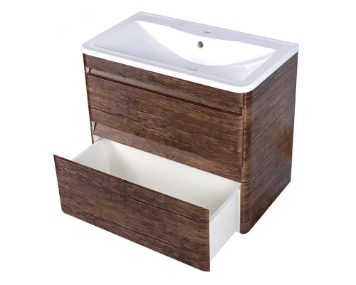 Тумба подвесная "Атлантика 80", Люкс старое дерево, PLUS