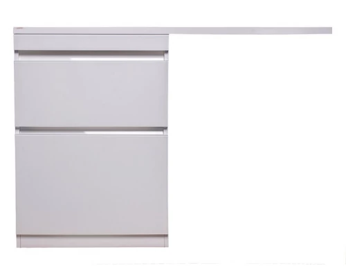 Тумба напольная "Даймонд 120", glass, Люкс белая, PLUS