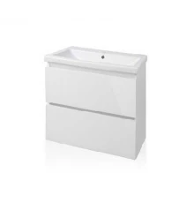 Тумба подвесная "Даймонд 60", Комо 60, Люкс белая, PLUS