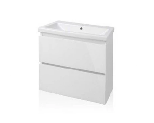 Тумба подвесная "Даймонд 60", Комо 60, Люкс белая, PLUS