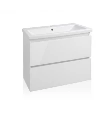 Тумба подвесная "Даймонд 70", Комо 70, Люкс белая, PLUS