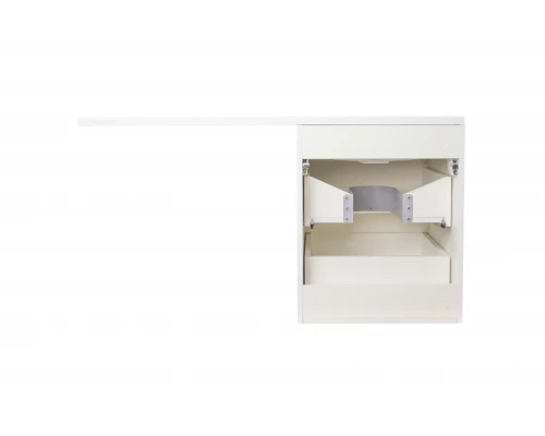 Тумба подвесная "Даллас 110", Люкс белая, PLUS, ЭМАЛЬ