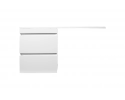 Тумба подвесная "Даллас 110", Люкс белая, PLUS, ЭМАЛЬ