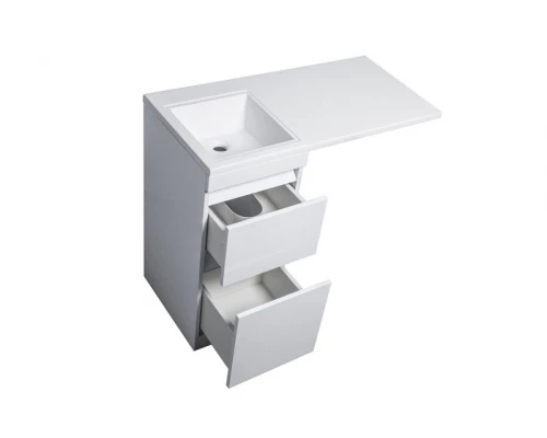 Тумба напольная "Даллас 100", Люкс белая, PLUS, ЭМАЛЬ