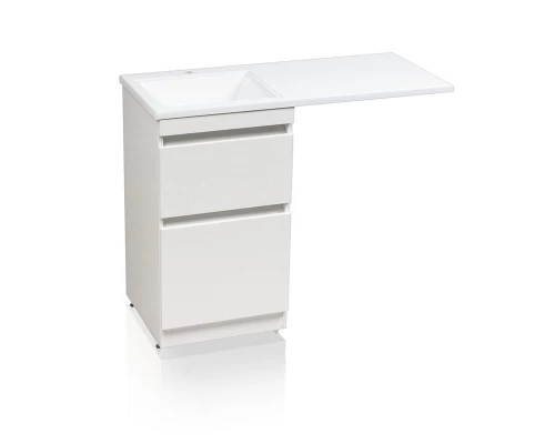 Тумба напольная "Даллас 110", Люкс белая, PLUS