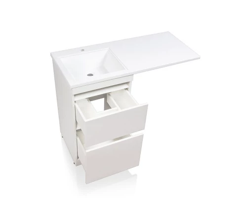 Тумба напольная "Даллас 110", Люкс белая, PLUS