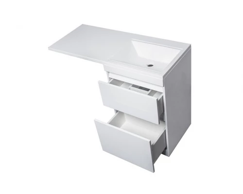 Тумба напольная "Даллас 115", Люкс белая, PLUS