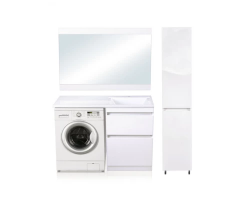 Тумба напольная "Даллас 120", Люкс белая, PLUS