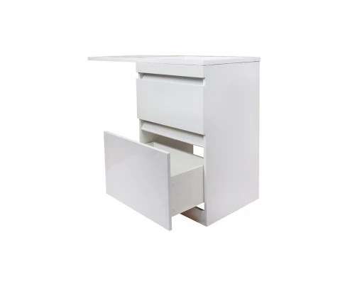 Тумба напольная "Даллас 120", Люкс белая, PLUS
