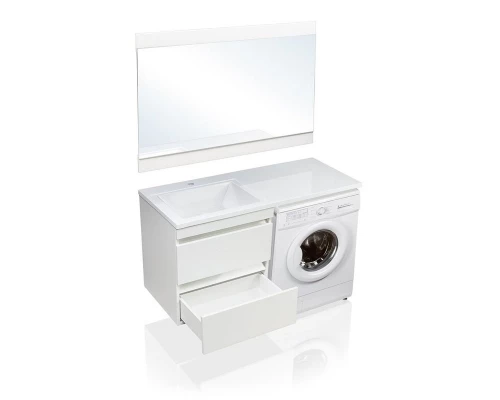 Тумба подвесная "Даллас 120", Люкс белая, PLUS