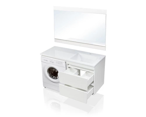 Тумба подвесная "Даллас 120", Люкс белая, PLUS