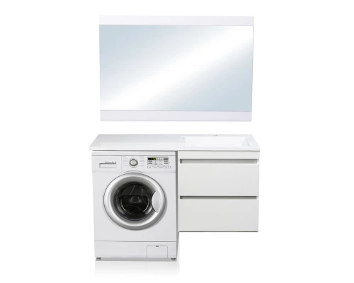 Тумба подвесная "Даллас 120", Люкс белая, PLUS