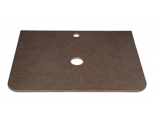 Столешница керамогранит под тумбу "Атлантика 60" MI03, цвет бежевый тёмный