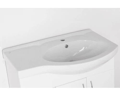 Тумба с раковиной Style Line Эко Стандарт 25 (3 ящ.) под умывальник Коралл 82, левая