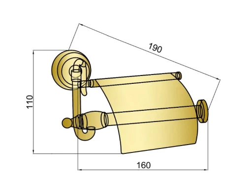 Держатель туалетной бумаги Boheme Medici 10601