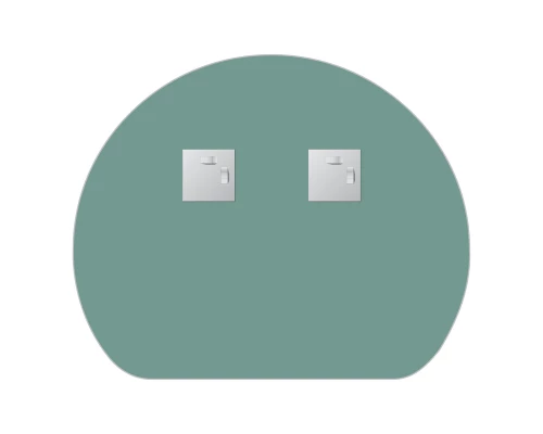 Зеркало настенное Primary EVOFORM 55x45 см, BY 0047