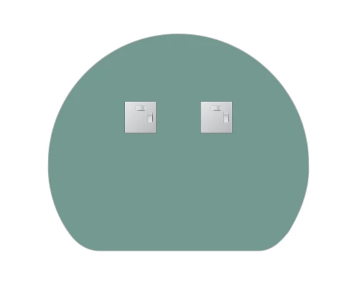 Зеркало настенное Primary EVOFORM 60x50 см, BY 0048