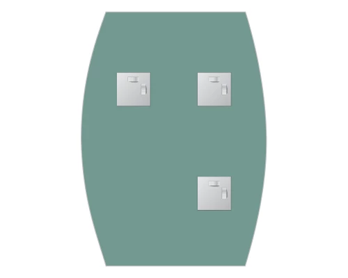 Зеркало настенное Primary EVOFORM 40x55 см, BY 0091