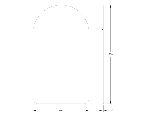 Зеркало настенное Primary EVOFORM 40x70 см, BY 0003