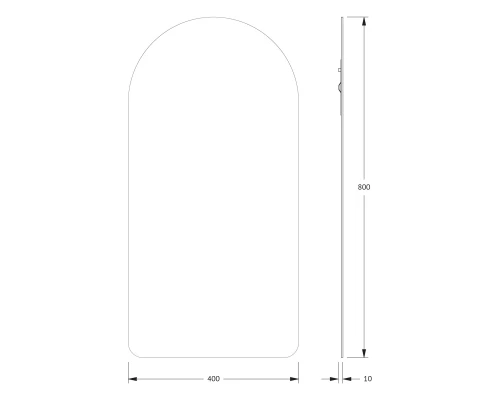 Зеркало настенное Primary EVOFORM 40x80 см, BY 0004