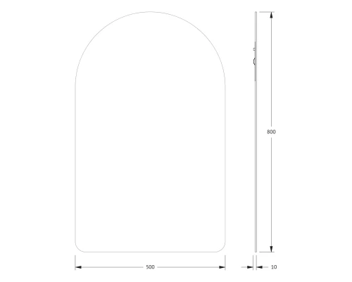 Зеркало настенное Primary EVOFORM 50x80 см, BY 0008