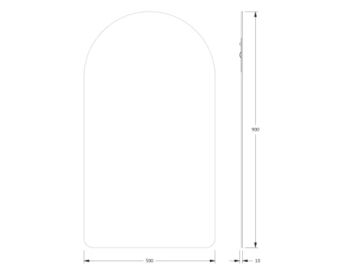 Зеркало настенное Primary EVOFORM 50x90 см, BY 0009