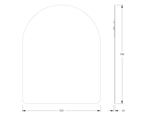 Зеркало настенное Primary EVOFORM 55x70 см, BY 0012